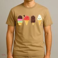 Ice Cream Lovers For Summer T-Shirt thumb 3
