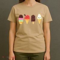 Ice Cream Lovers For Summer T-Shirt thumb 4