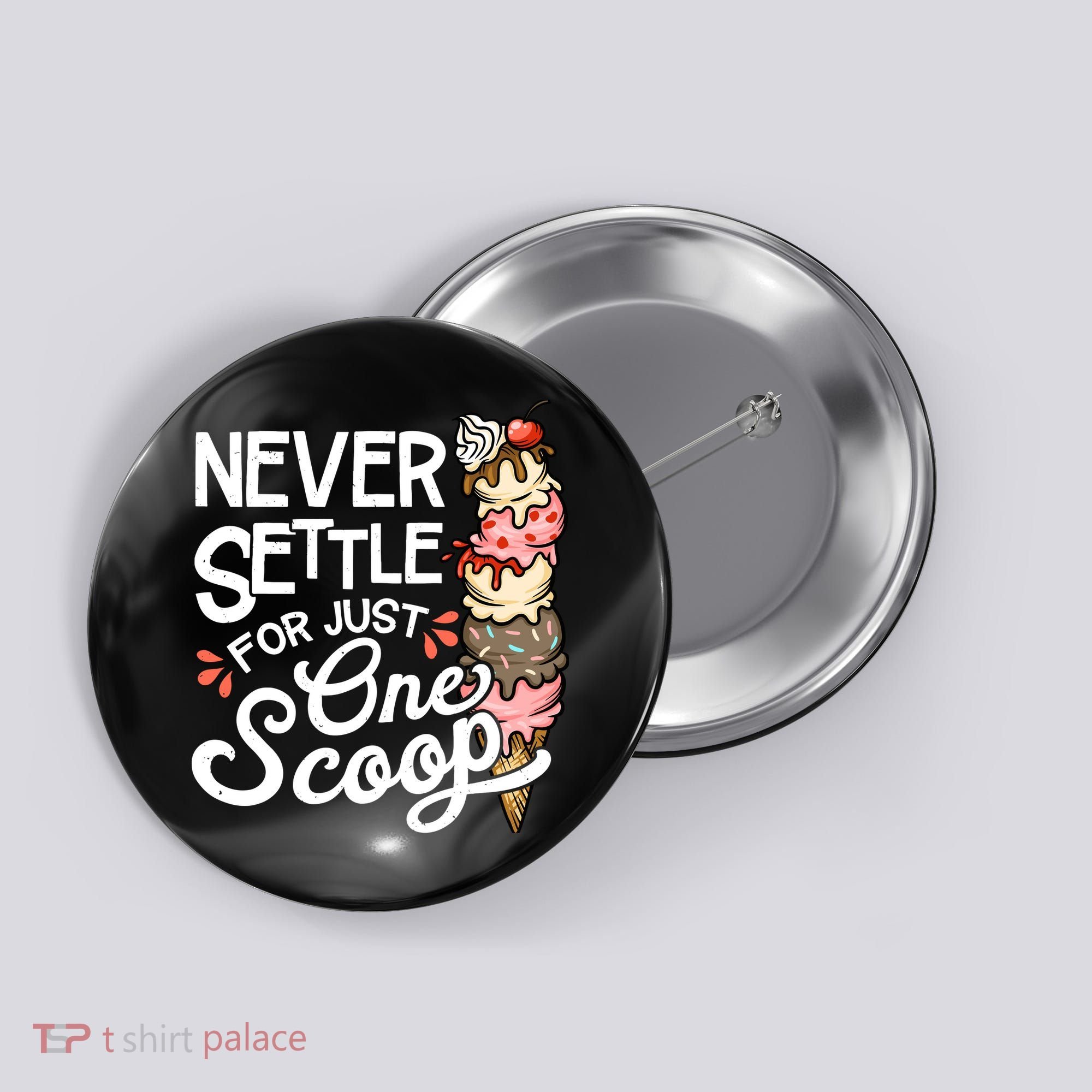 Ice Cream Lover Funny Dessert Lover Ice Cream Button