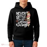 Ice Cream Lover Funny Dessert Lover Ice Cream Kids Hoodie thumb 4