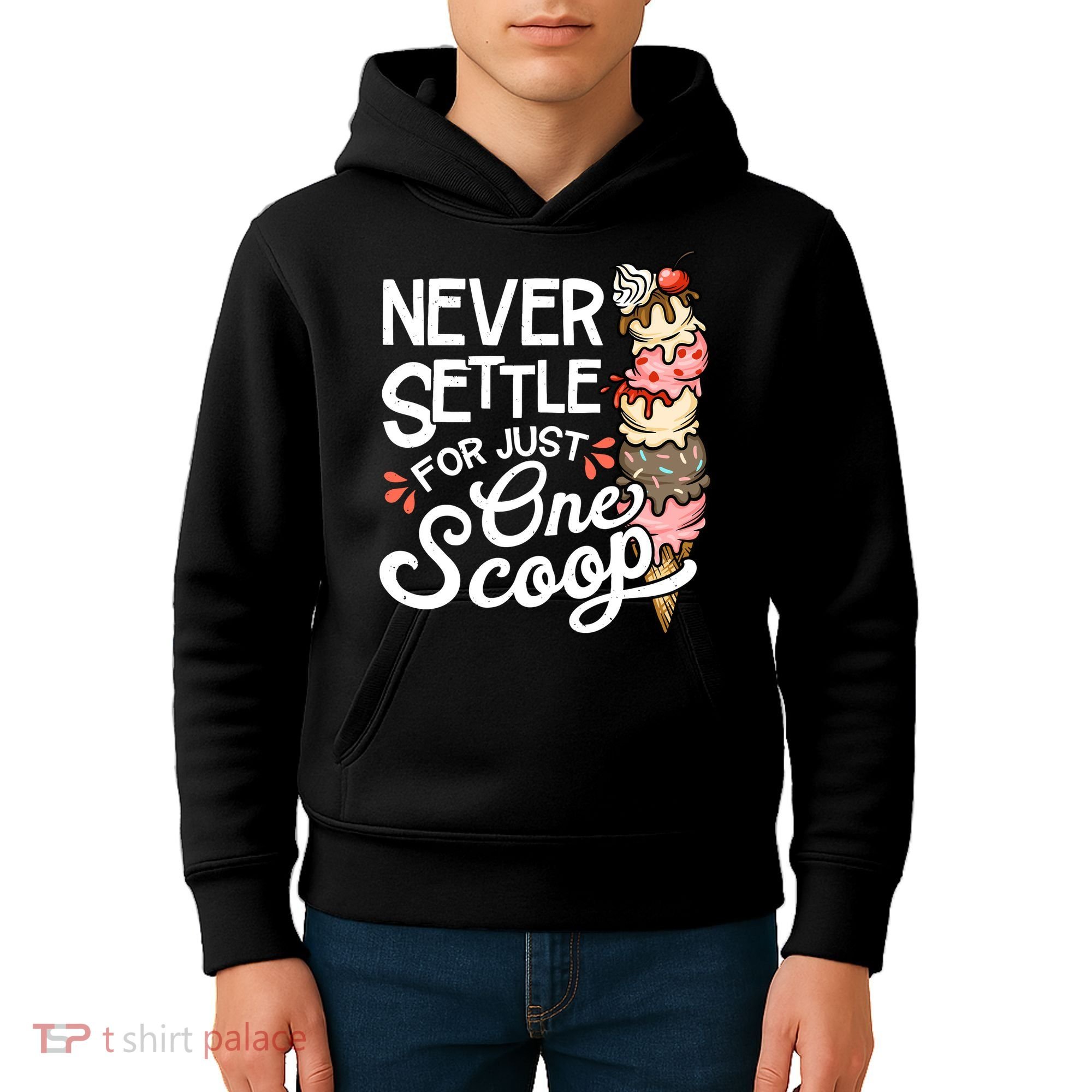 Ice Cream Lover Funny Dessert Lover Ice Cream Kids Hoodie