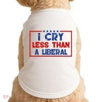 I Cry Less Than A Liberal Funny Political Doggie Tank thumb 0