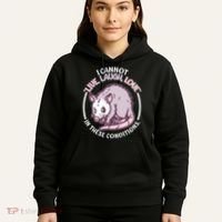 I Cannot Live Laugh Love In These Conditions Opossum Hoodie thumb 5