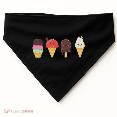 Ice Cream Lover For Summer USA-Made Doggie Bandana