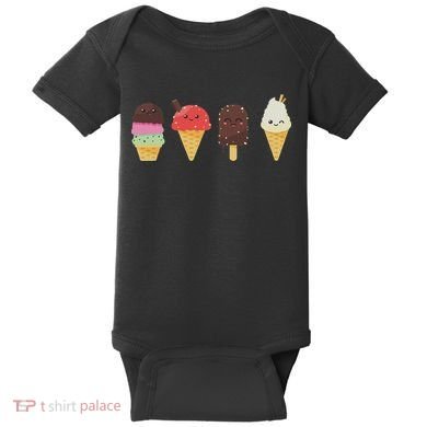 Ice Cream Lover For Summer Baby Bodysuit