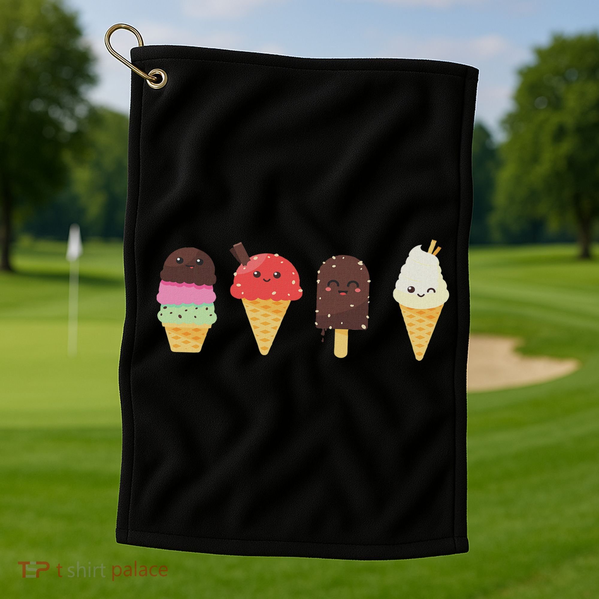 Ice Cream Lover For Summer Golf Towel