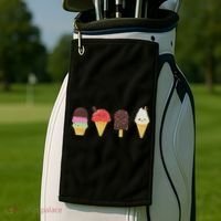 Ice Cream Lover For Summer Golf Towel thumb 2