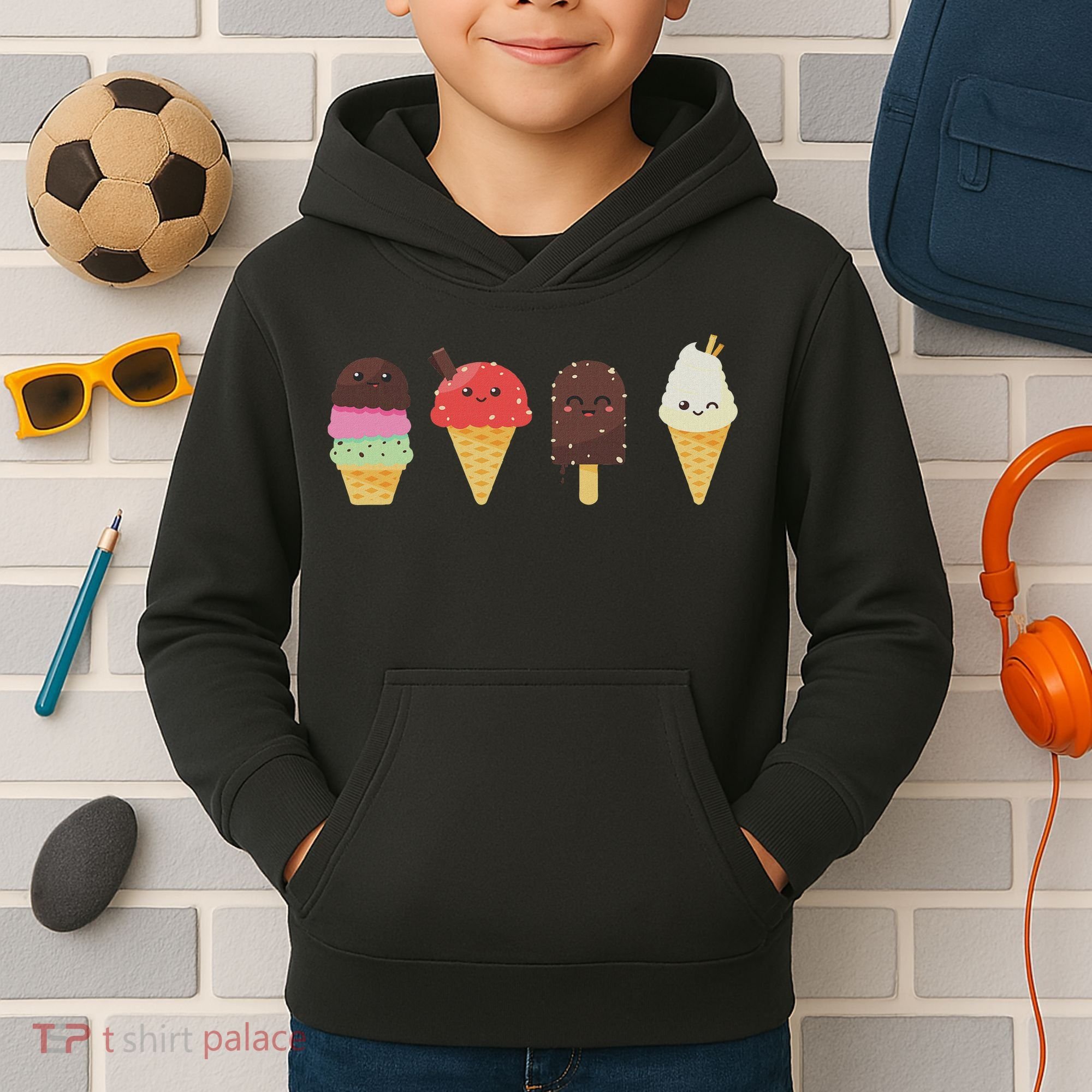 Ice Cream Lover For Summer Kids Hoodie
