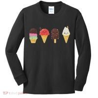 Ice Cream Lover For Summer Kids Long Sleeve Shirt thumb 0