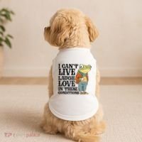 I CanT Live Laugh Love In These Conditions Doggie Tank thumb 2