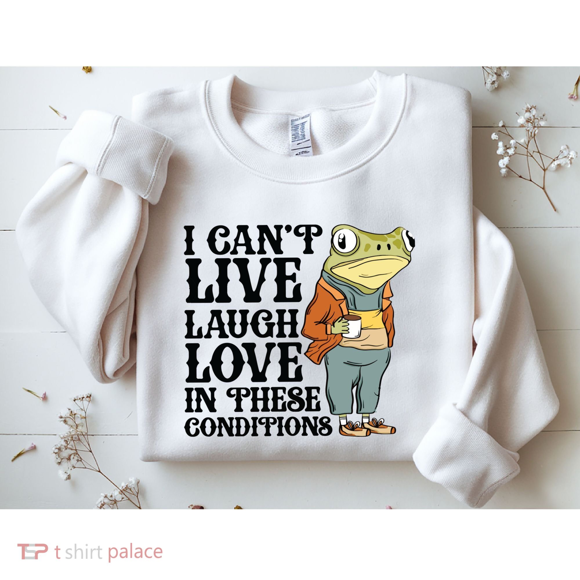 I CanT Live Laugh Love In These Conditions Sweatshirt