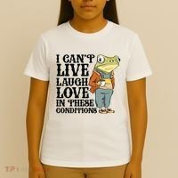 I CanT Live Laugh Love In These Conditions T-Shirt thumb 4