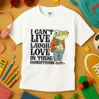 I CanT Live Laugh Love In These Conditions Kids T-Shirt thumb 3