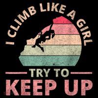 I Climb Like A Girl Rock Climbing Sunset Retro Coffee Mug thumb 5
