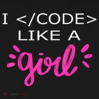 I Code Like A Girl Funny Binary Coding Computer Science Long Sleeve Shirt thumb 2