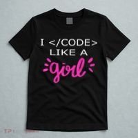 I Code Like A Girl Funny Binary Coding Computer Science T-Shirt thumb 5