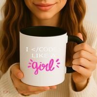 I Code Like A Girl Funny Binary Coding Computer Science Coffee Mug thumb 3