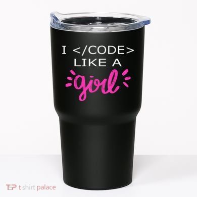 I Code Like A Girl Funny Binary Coding Computer Science Tumbler