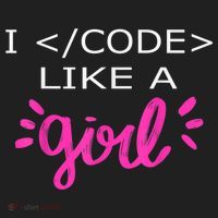 I Code Like A Girl Funny Binary Coding Computer Science Hat thumb 2