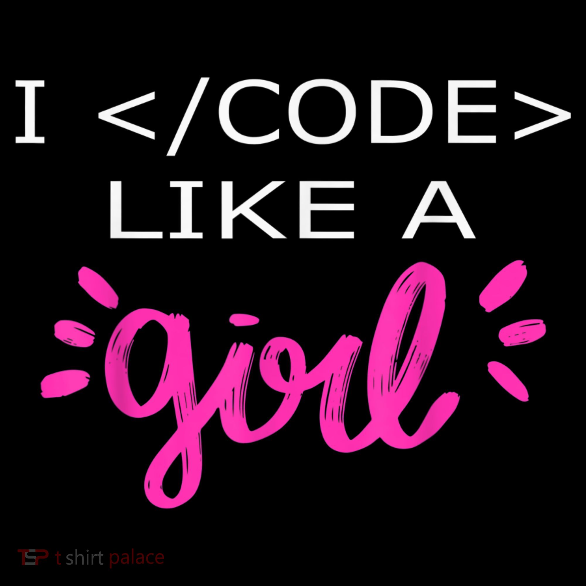 I Code Like A Girl Funny Binary Coding Computer Science Kids Long Sleeve Shirt