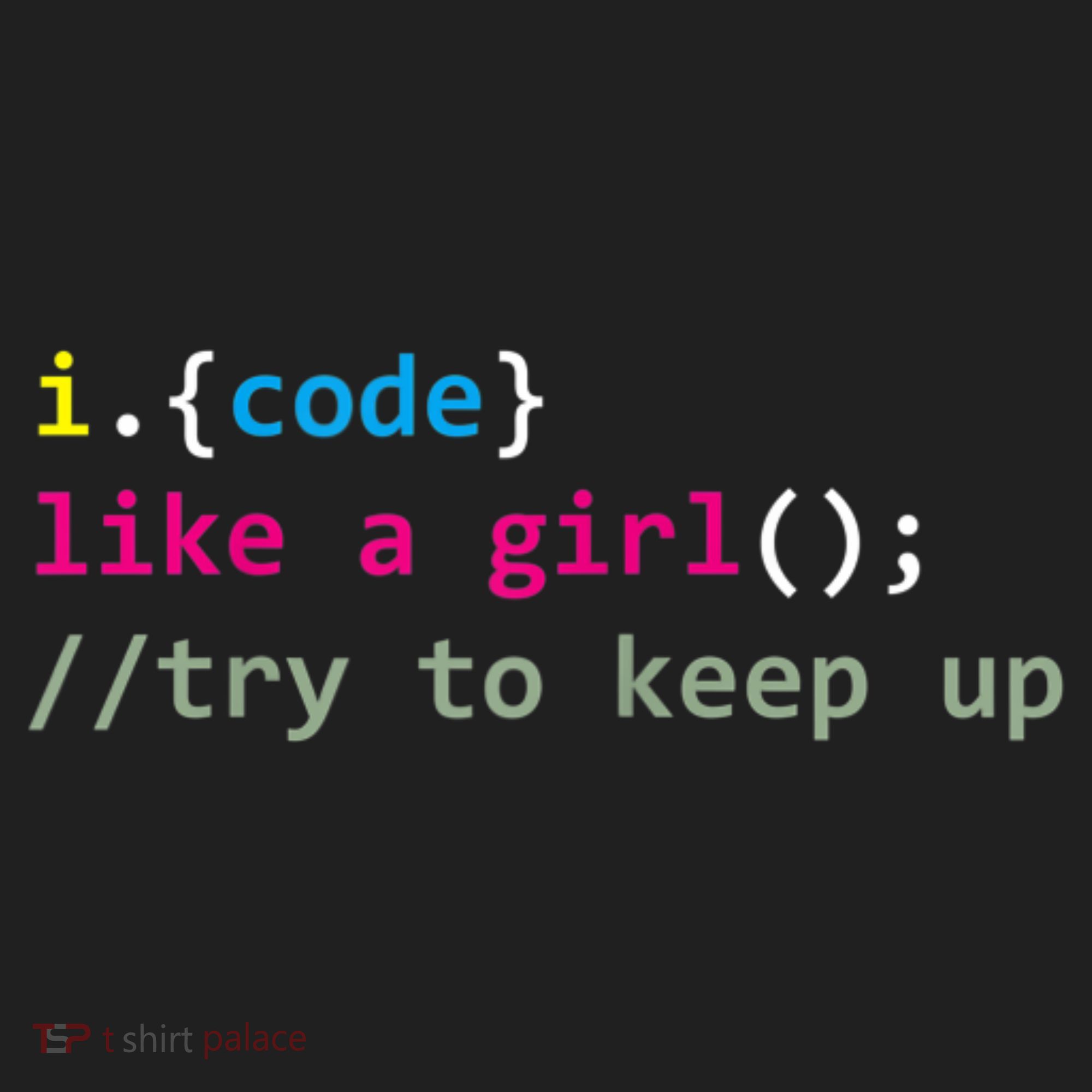 I Code Like A Girl Try To Keep Up Funny Coding Developer Beanie