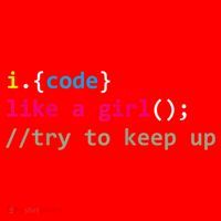 I Code Like A Girl Try To Keep Up Funny Coding Developer Santa Hat thumb 1