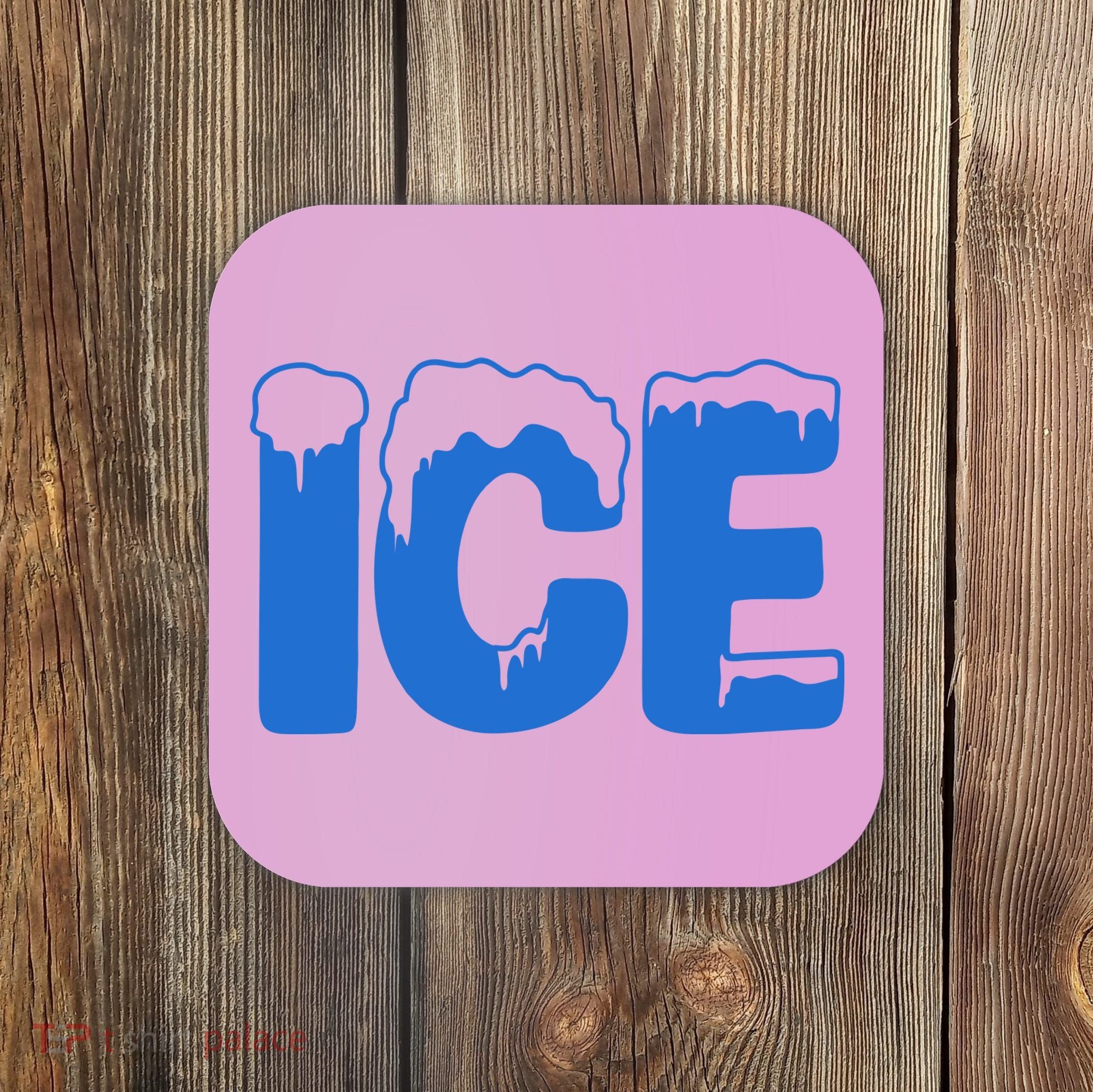 Ice Costume Logo Halloween Coaster