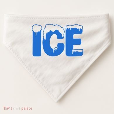 Ice Costume Logo Halloween USA-Made Doggie Bandana