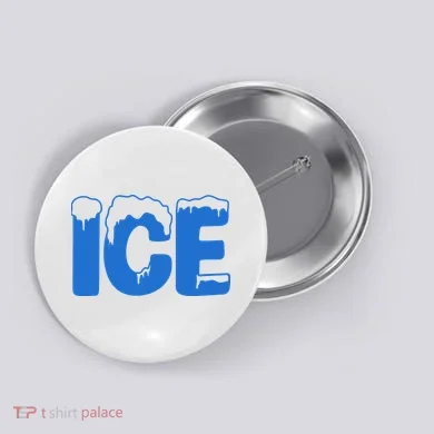 Ice Costume Logo Halloween Button