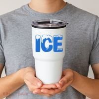 Ice Costume Logo Halloween Tumbler thumb 2