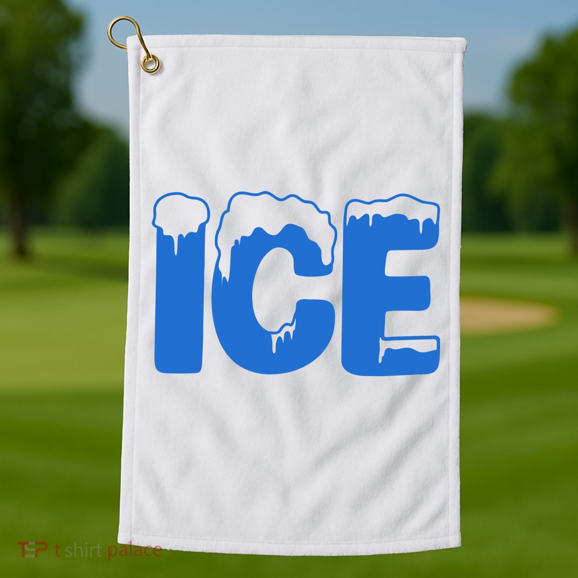 Ice Costume Logo Halloween Golf Towel