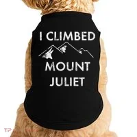 I Climbed Mount Juliet Distressed Funny Doggie Tank thumb 0