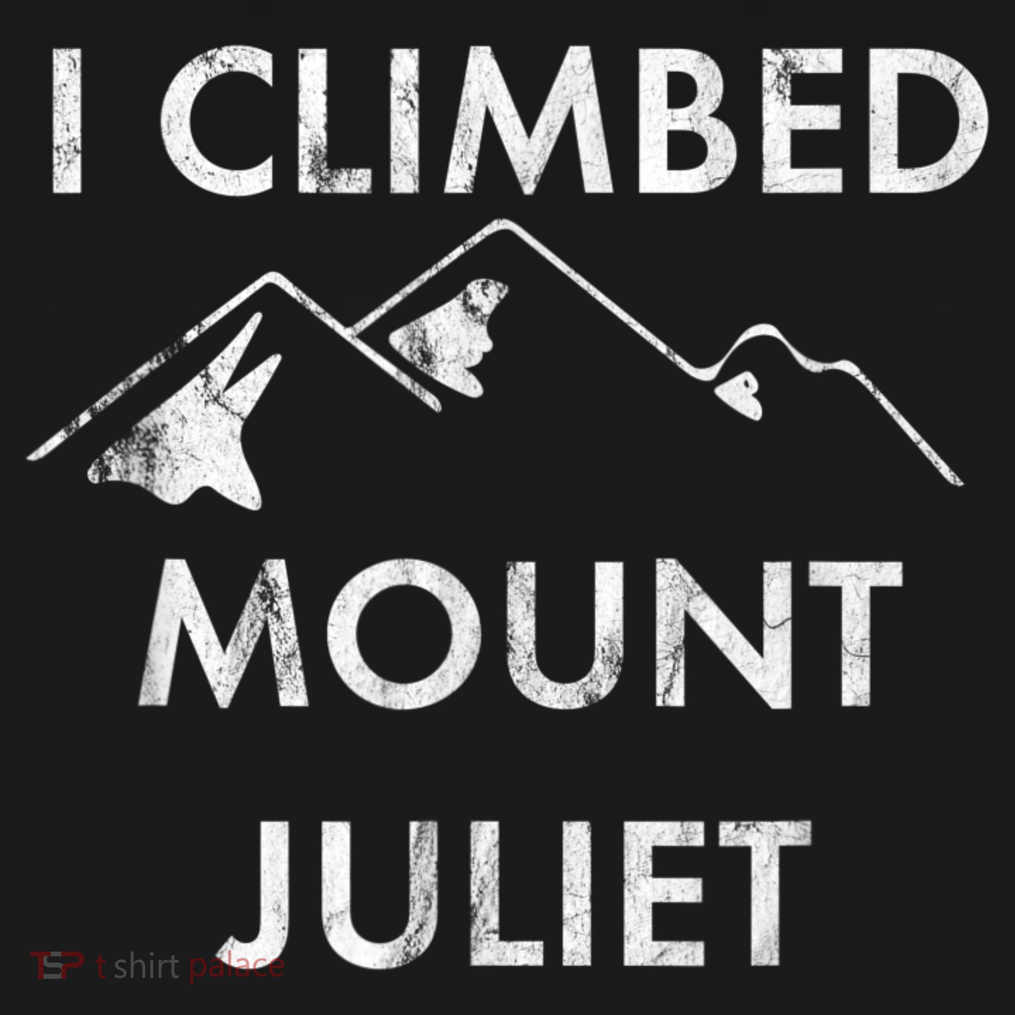 I Climbed Mount Juliet Distressed Funny Backpack