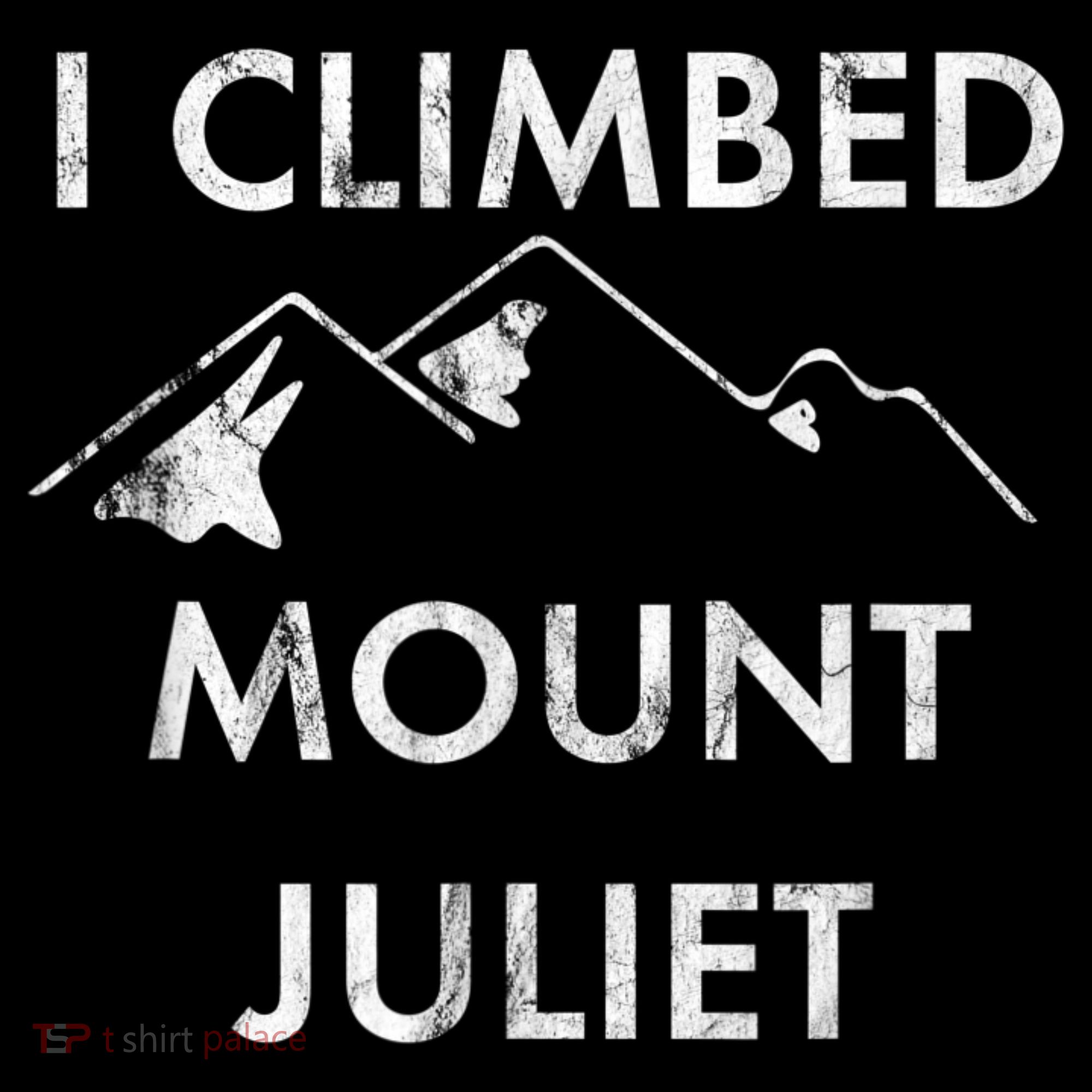 I Climbed Mount Juliet Distressed Funny Mousepad