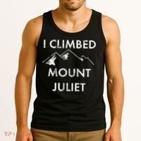 I Climbed Mount Juliet Distressed Funny Tank Top thumb 3