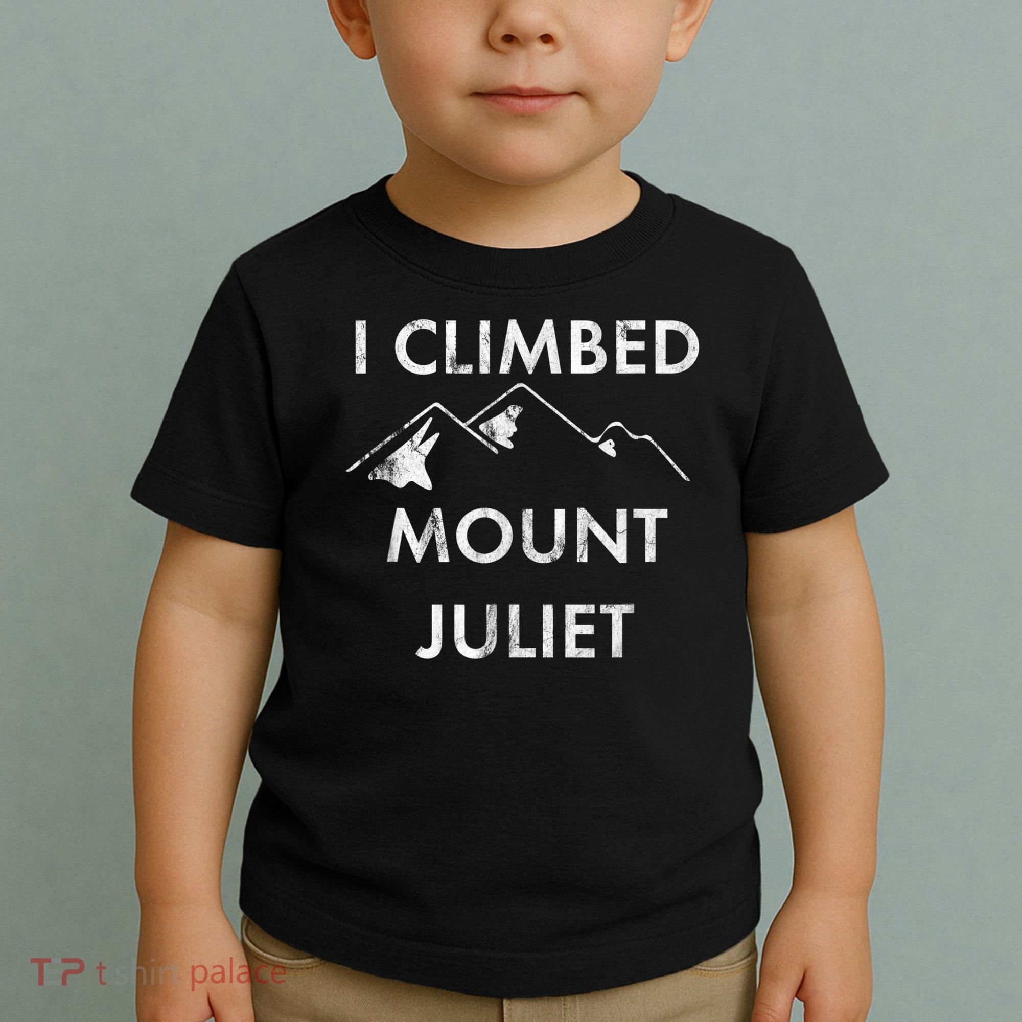 I Climbed Mount Juliet Distressed Funny Toddler T-Shirt