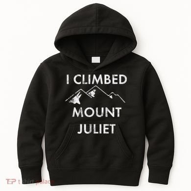 I Climbed Mount Juliet Distressed Funny Kids Hoodie