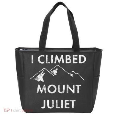 I Climbed Mount Juliet Distressed Funny Tote Bag
