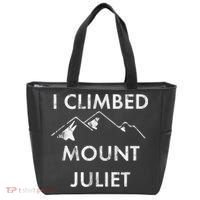 I Climbed Mount Juliet Distressed Funny Tote Bag thumb 0