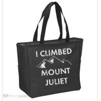 I Climbed Mount Juliet Distressed Funny Tote Bag thumb 2
