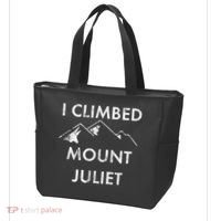 I Climbed Mount Juliet Distressed Funny Tote Bag thumb 3