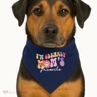 I'm Clearly Mom's Favorite Son Or Daughter Funny USA-Made Doggie Bandana thumb 1