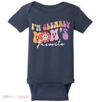 I'm Clearly Mom's Favorite Son Or Daughter Funny Baby Bodysuit thumb 0