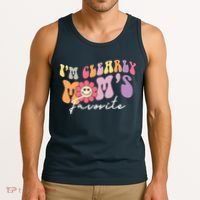 I'm Clearly Mom's Favorite Son Or Daughter Funny Tank Top thumb 3