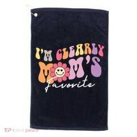 I'm Clearly Mom's Favorite Son Or Daughter Funny Golf Towel thumb 0
