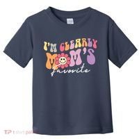 I'm Clearly Mom's Favorite Son Or Daughter Funny Toddler T-Shirt thumb 0