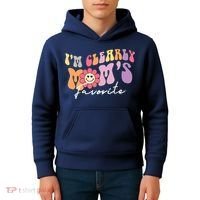 I'm Clearly Mom's Favorite Son Or Daughter Funny Kids Hoodie thumb 4