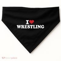 I Cant My Son Has Wrestling USA-Made Doggie Bandana thumb 0