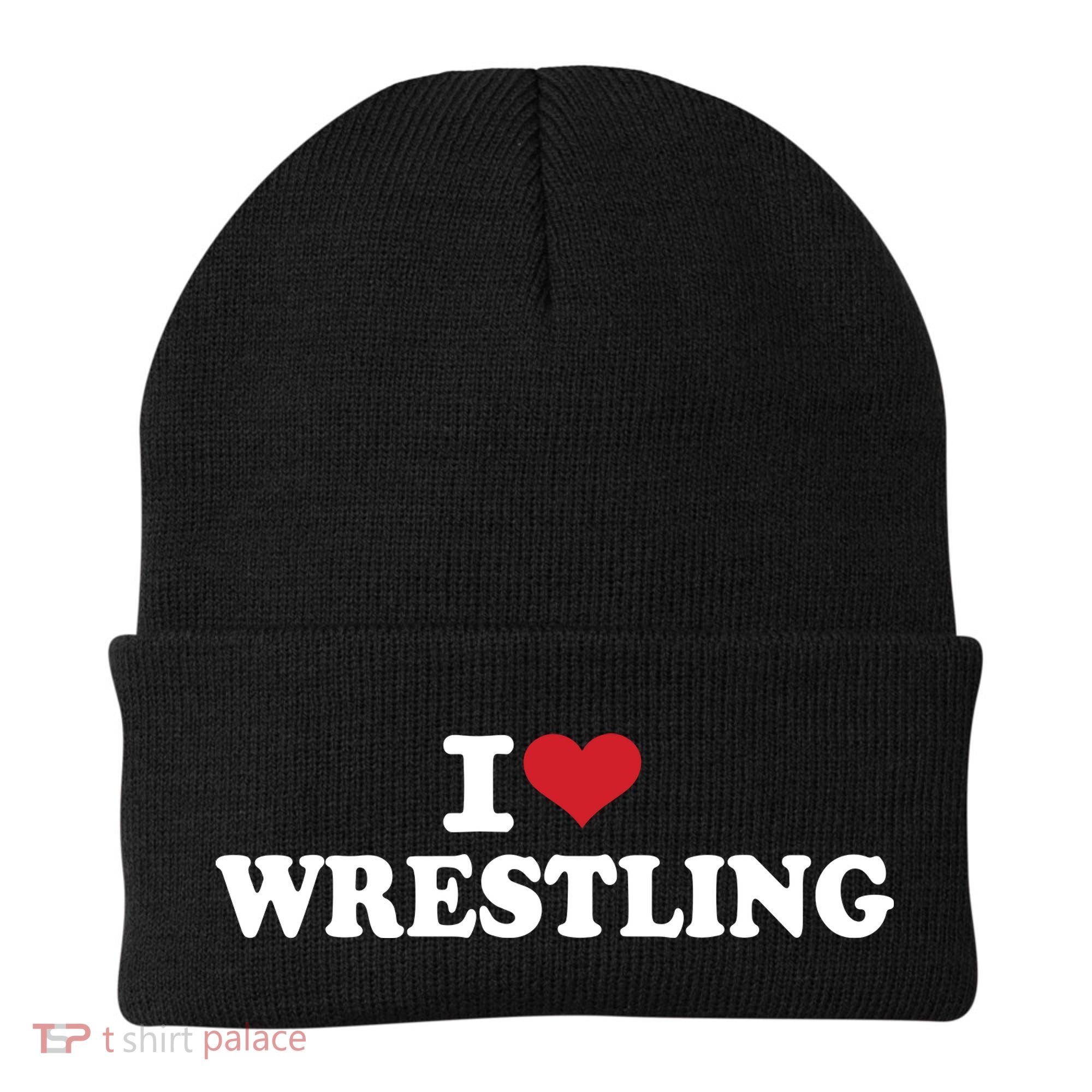 I Cant My Son Has Wrestling Beanie
