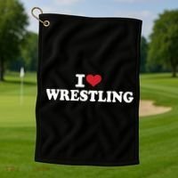 I Cant My Son Has Wrestling Golf Towel thumb 1